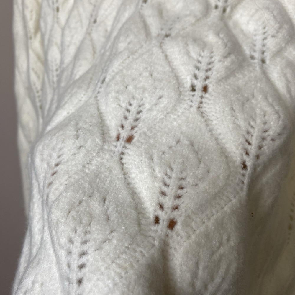 Soft Surroundings Women's 1X Ensley Button Detail Cutout Knit Tunic Sweater Soft - Picture 6 of 13
